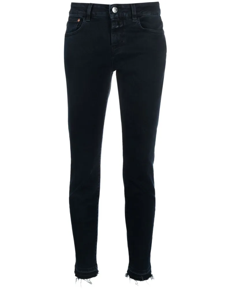 Closed Halbhohe Baker Skinny-Jeans - Blau Blau