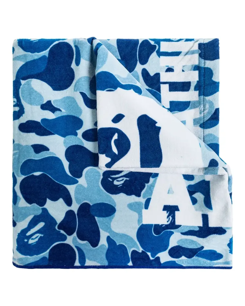 BAPE camouflage-pattern towel - Blau Blau