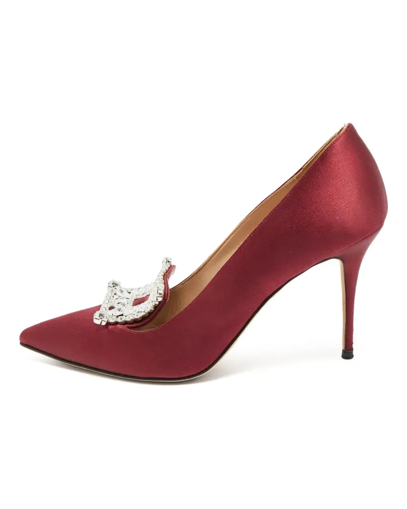 Manolo Blahnik Borlak Pumps mit Kristallen - Rot Rot