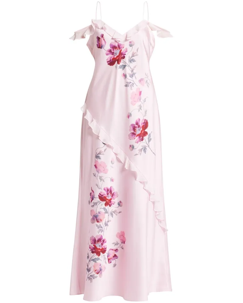 LoveShackFancy Kleid mit Cut-Outs - Rosa Rosa