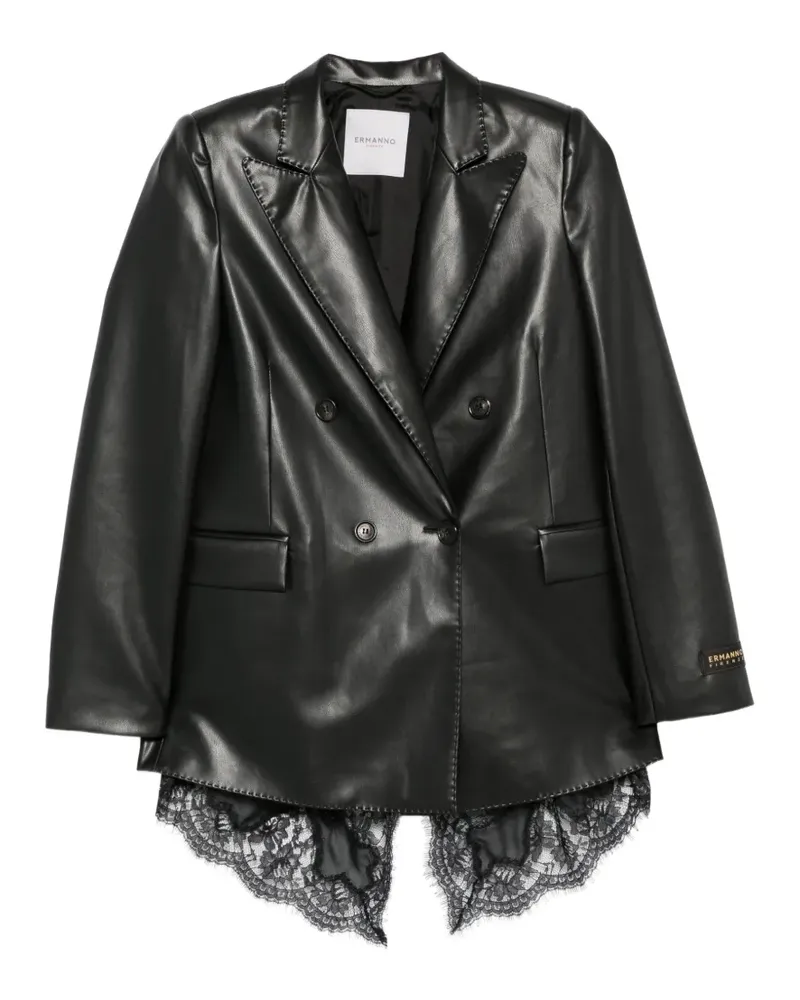 Ermanno Scervino double-breasted peak-lapel blazer - Schwarz Schwarz