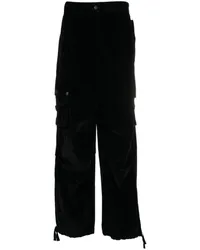 MSGM Cargohose mit weitem Bein Schwarz