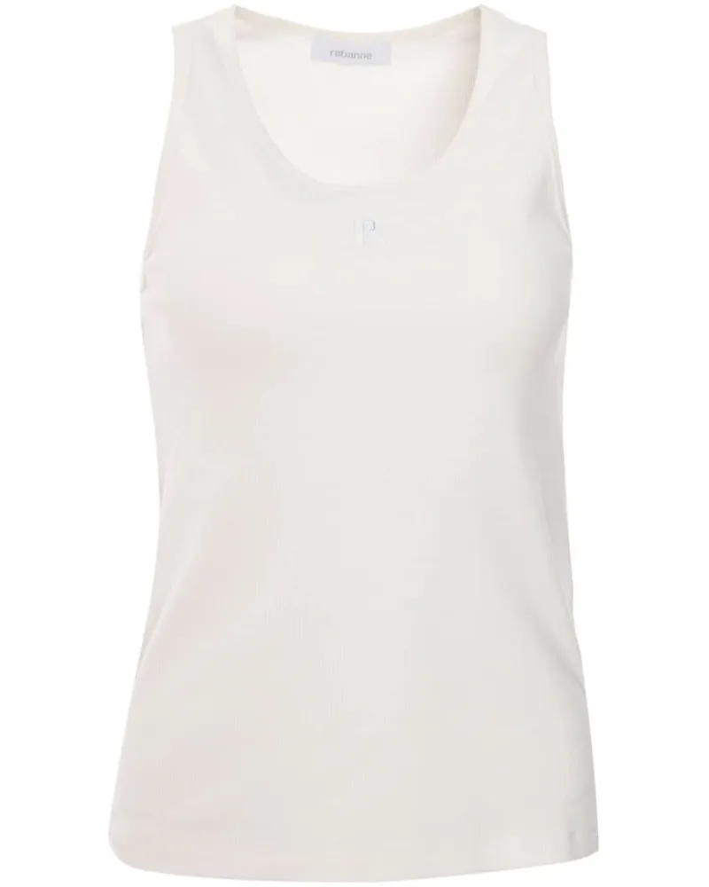 Paco Rabanne Tanktop mit Logo-Stickerei - Nude Nude