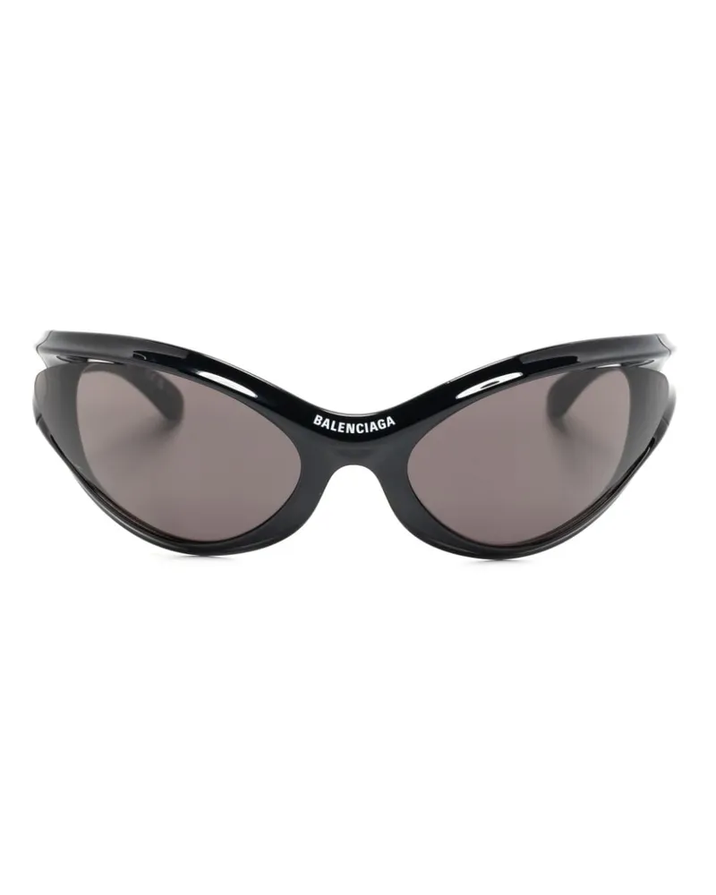 Balenciaga Dynamo Cat-Eye-Sonnenbrille - Schwarz Schwarz