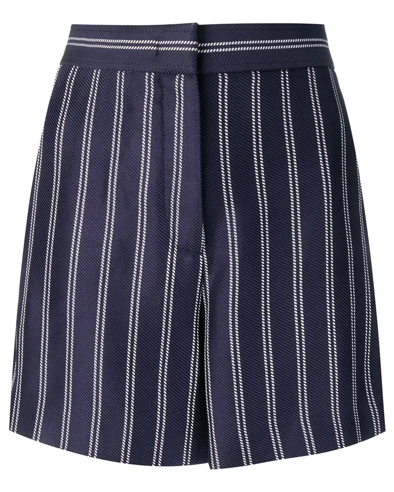 Emilio Pucci Hoch sitzende Shorts - Blau Blau