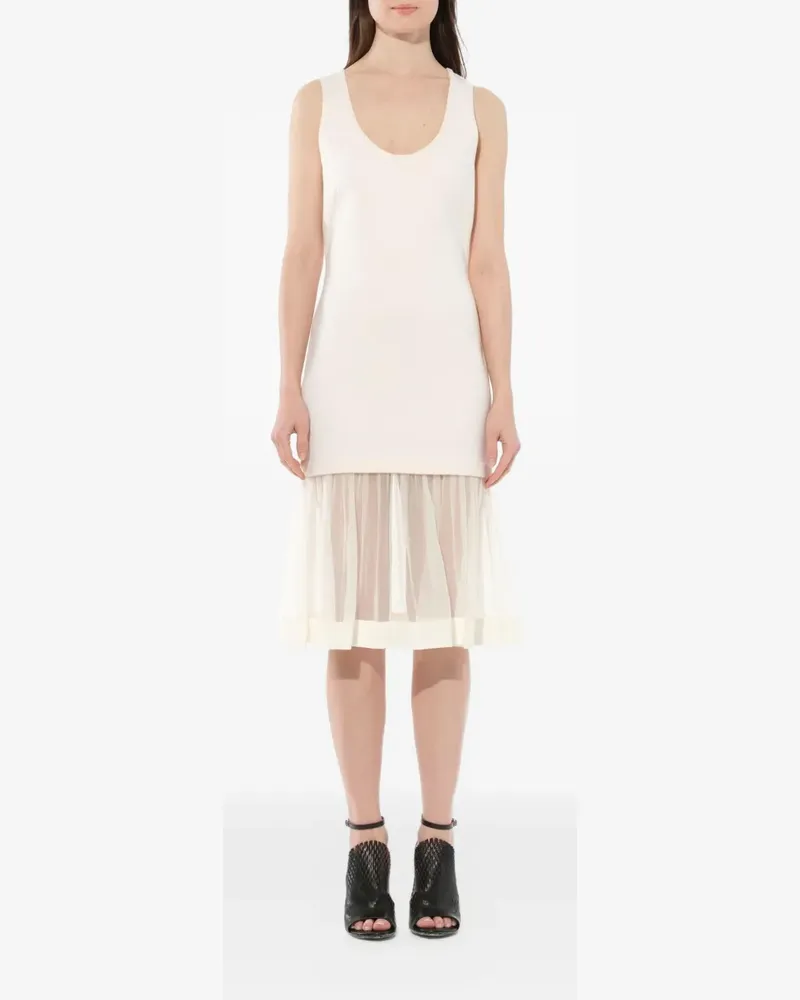 Givenchy Kleid mit semi-transparentem Einsatz - Weiß Weiß