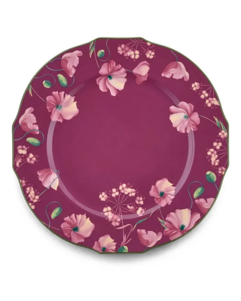 Ginori 1735 Florenza Teller mit Blumenprint - Violett Violett