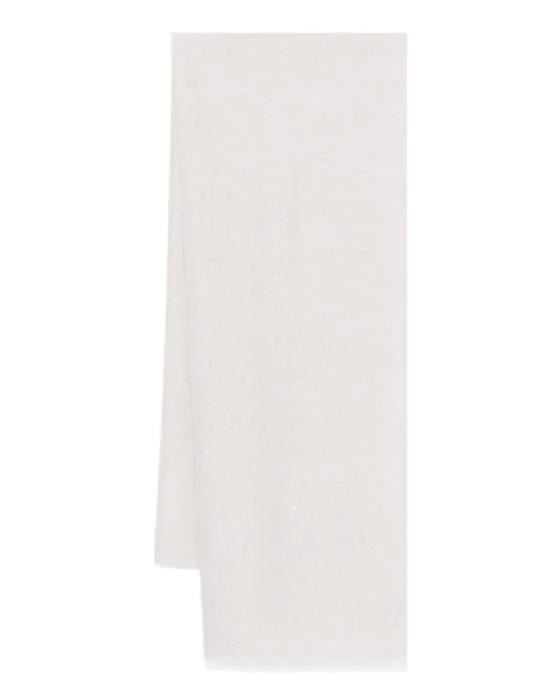 Brunello Cucinelli Schal mit Pailletten - Nude Nude