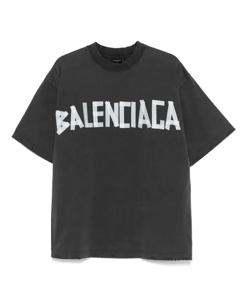 Balenciaga Tape Type T-Shirt - Schwarz Schwarz