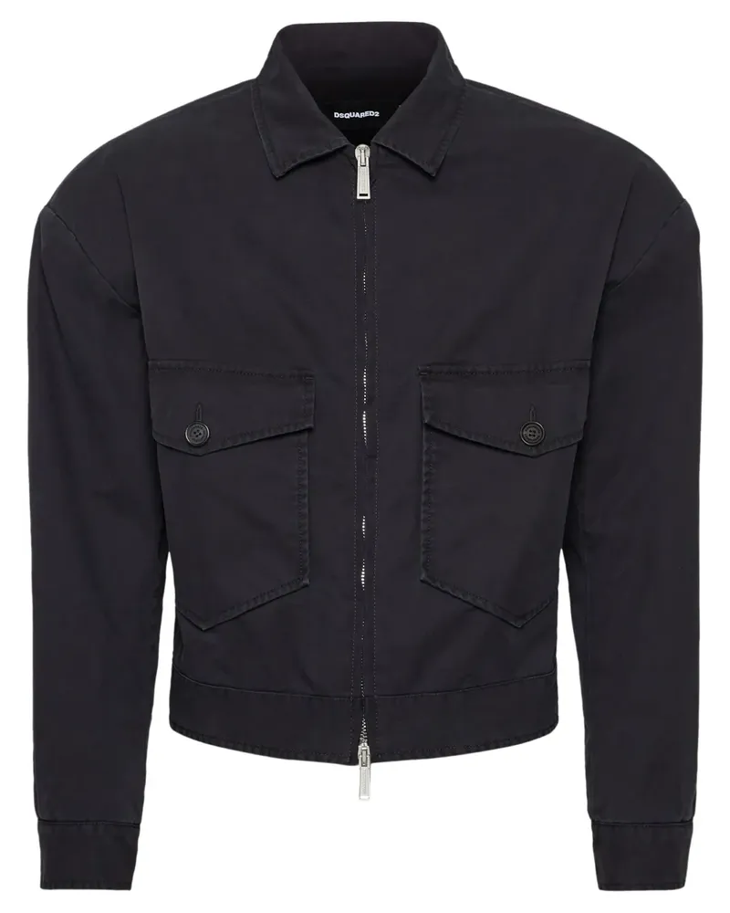 Dsquared2 Jacke im Cropped-Design - Schwarz Schwarz