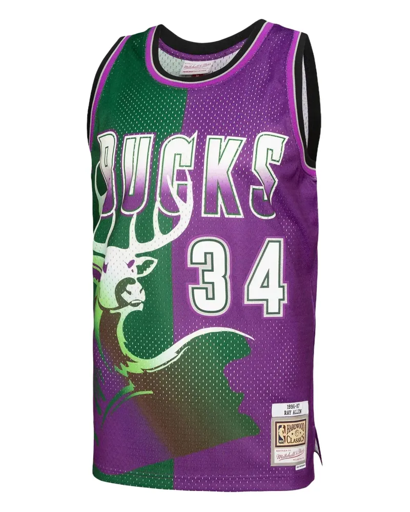 Mitchell & Ness Ray Allen NBA Milwaukee Bucks 1996 Swingman Tanktop - Grün Grün