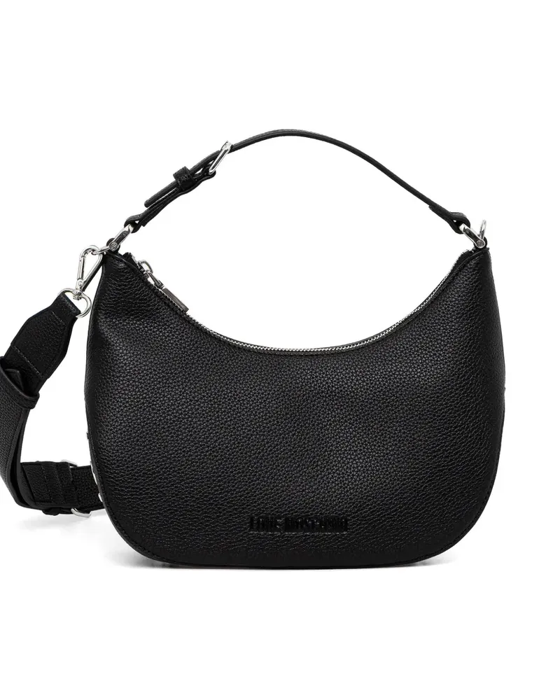 Moschino logo-lettering cross body bag - Schwarz Schwarz