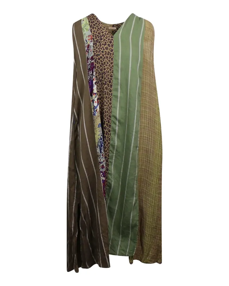 KAPITAL Crazy Patchwork Lamp dress - Braun Braun