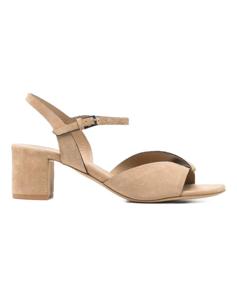 Roberto del Carlo Betty suede sandals - Nude Nude