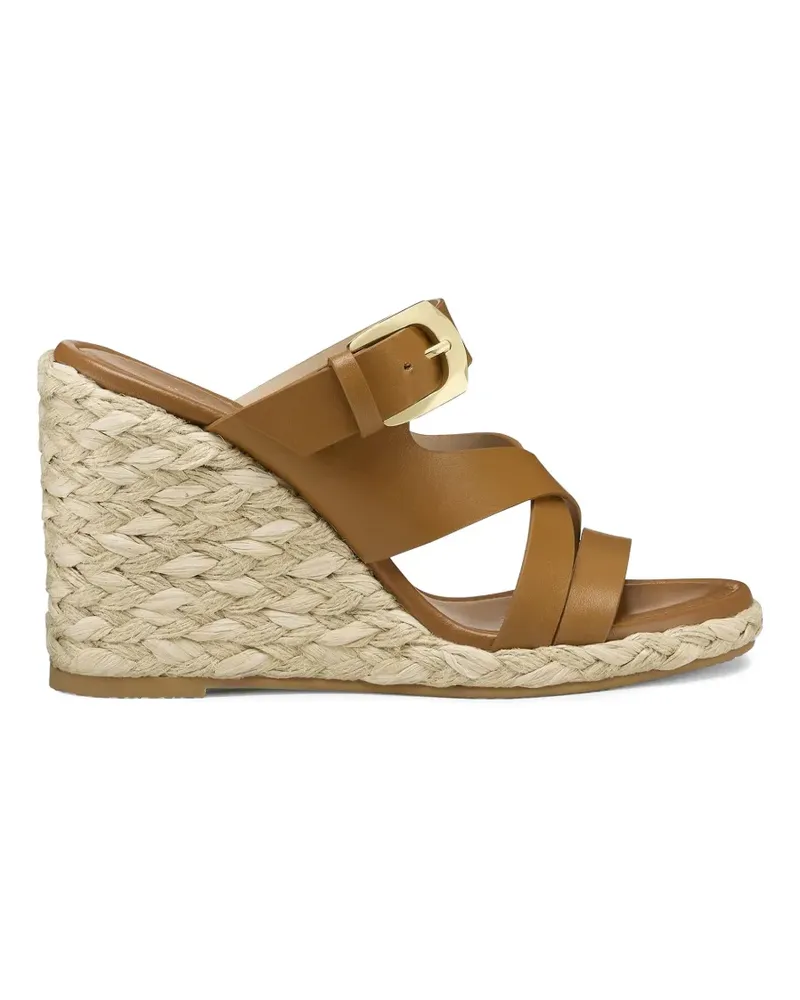 Stuart Weitzman Sai leather espadrilles - Nude Nude