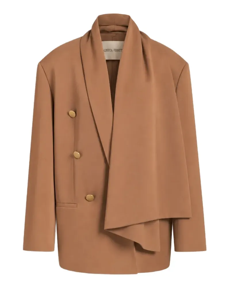 Alberta Ferretti Doppelreihiger Blazer - Braun Braun