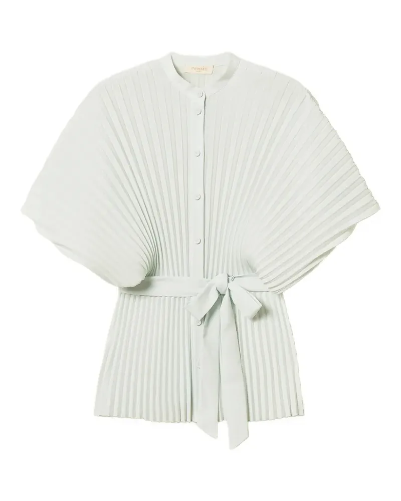 Twin-Set Faltenrock mit Schnürung - Grün Grün