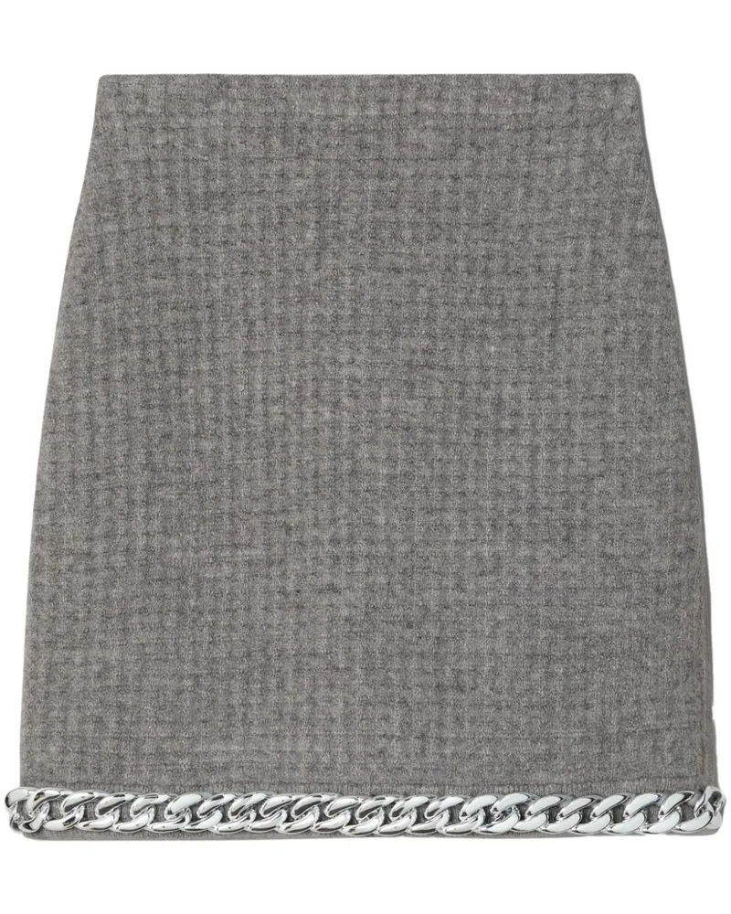 Tory Burch Minirock mit Kettendetail - Grau Grau