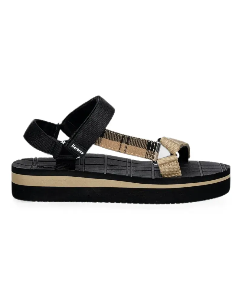 Barbour Flache Mia Sandalen - Schwarz Schwarz