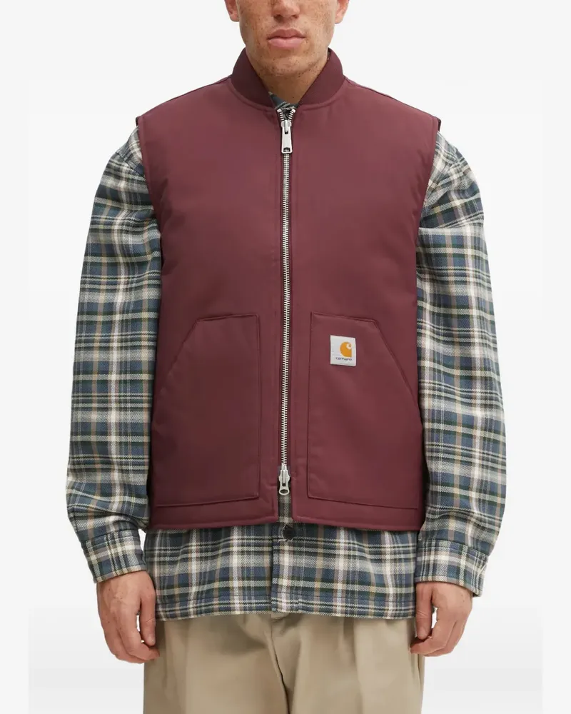 Carhartt WIP Leroy zip-up quilted jacket - Rot Rot