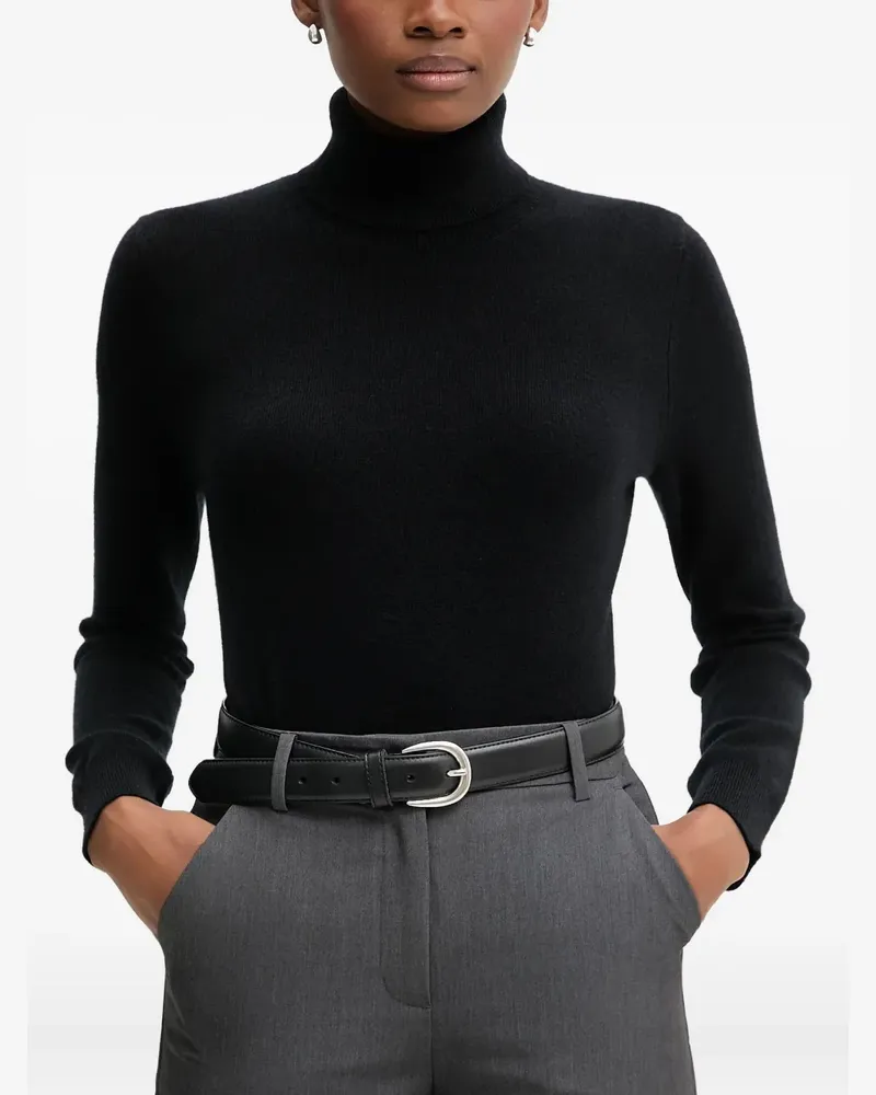 Benetton hooded padded knitwear - Schwarz Schwarz