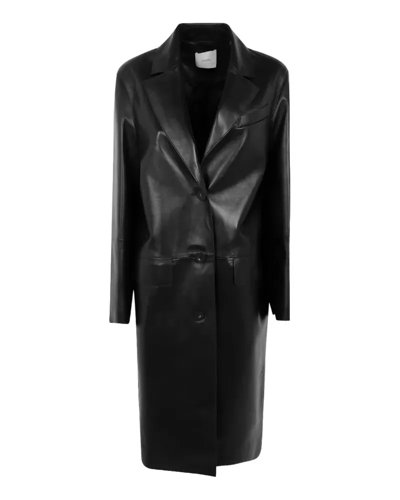 Joseph Vittoria single-breasted leather coat - Schwarz Schwarz