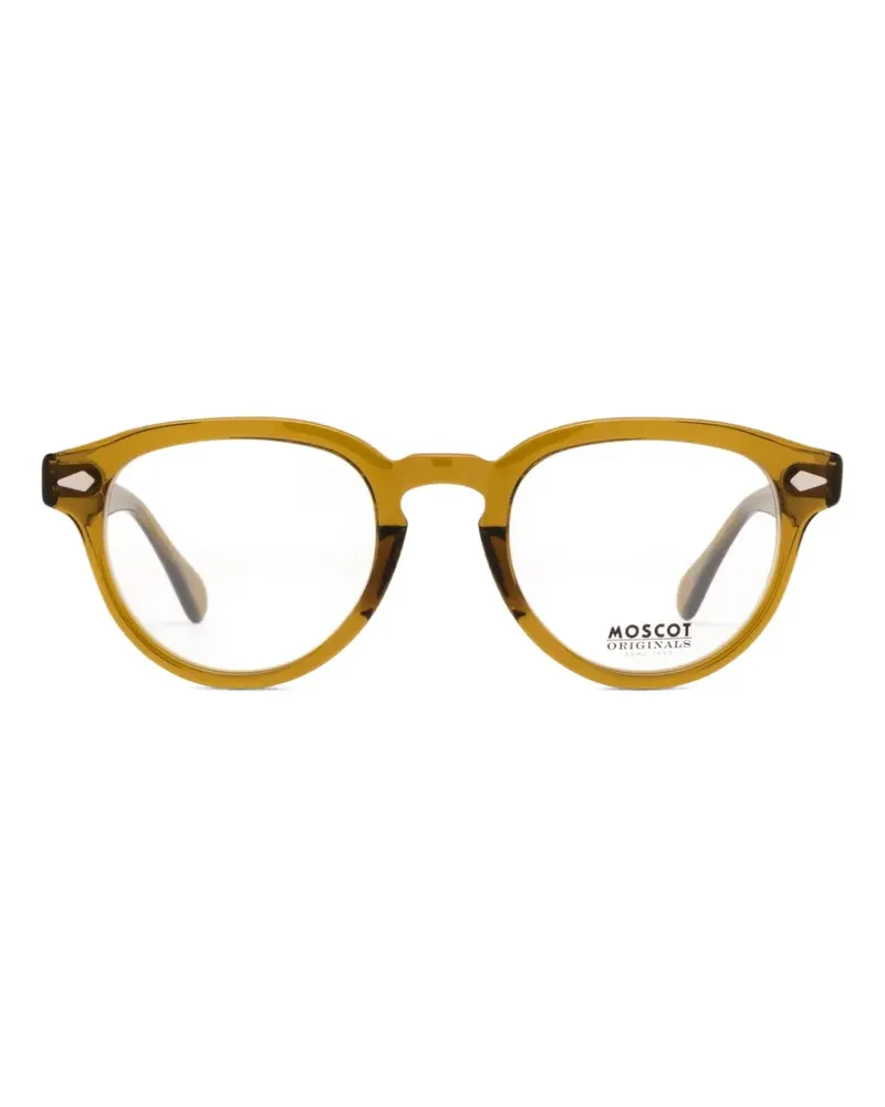MOSCOT Maydela Brille mit rundem Gestell - Braun Braun