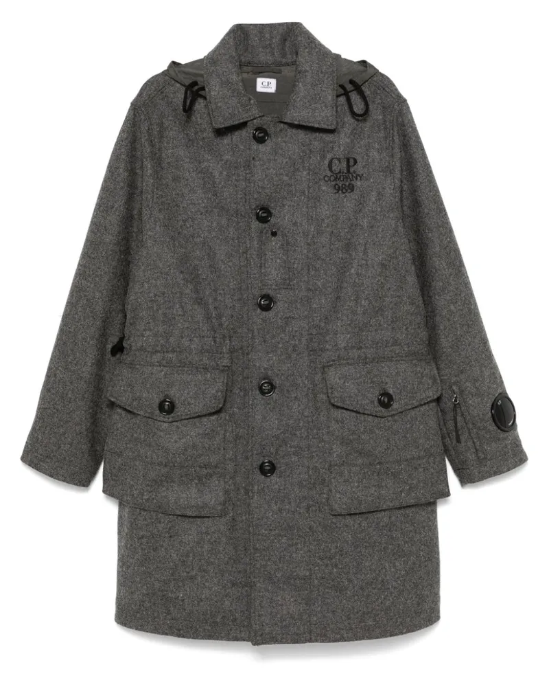 C.P. Company Shetland Mantel - Grau Grau
