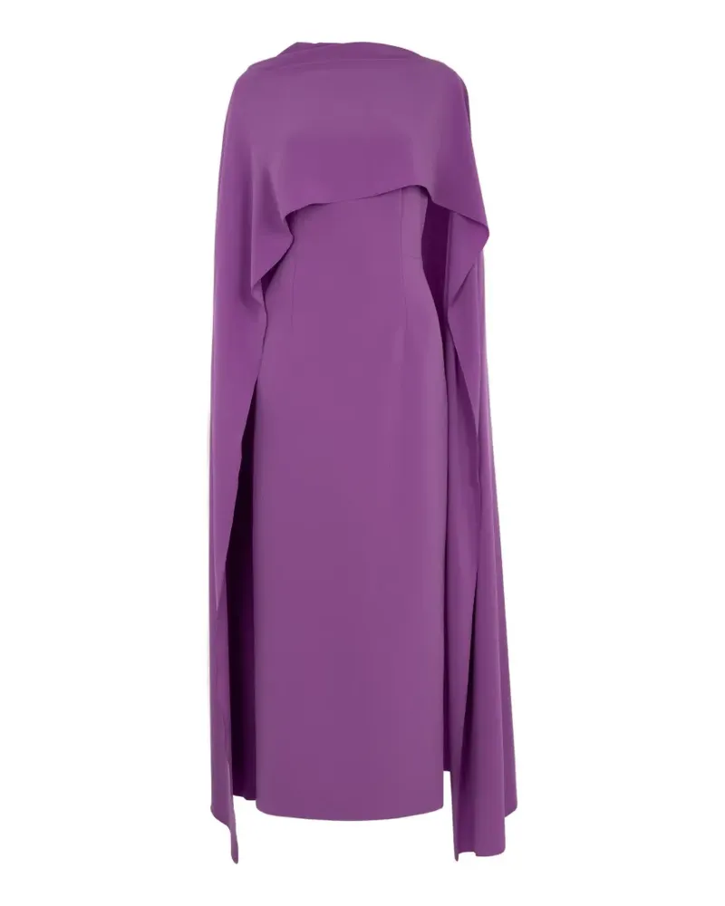 Roksanda Ilincic Elina Kleid mit Cape-Overlay - Violett Violett