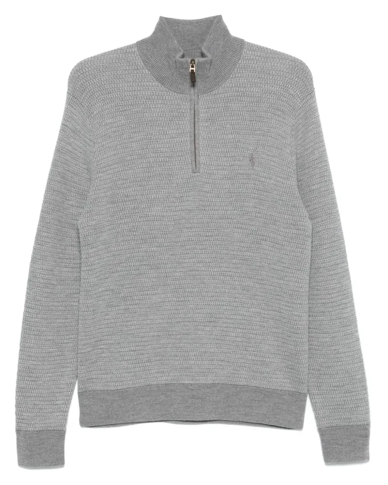 Ralph Lauren Pullover in Waffelstrick - Grau Grau