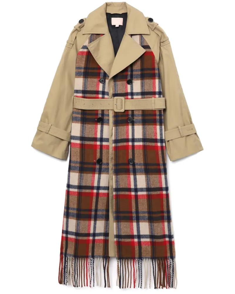 BAPE Trenchcoat mit Schal - Nude Nude