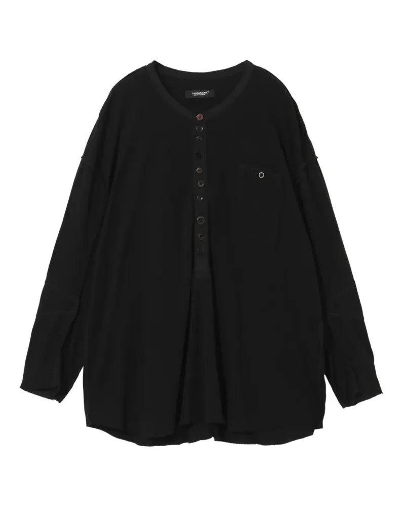 Undercover Pullover mit geknöpfter Tasche - Schwarz Schwarz