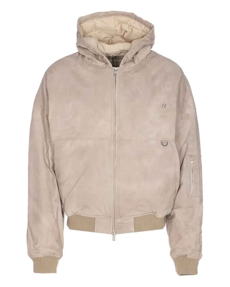 REPRESENT hooded padded bomber jacket - Nude Nude