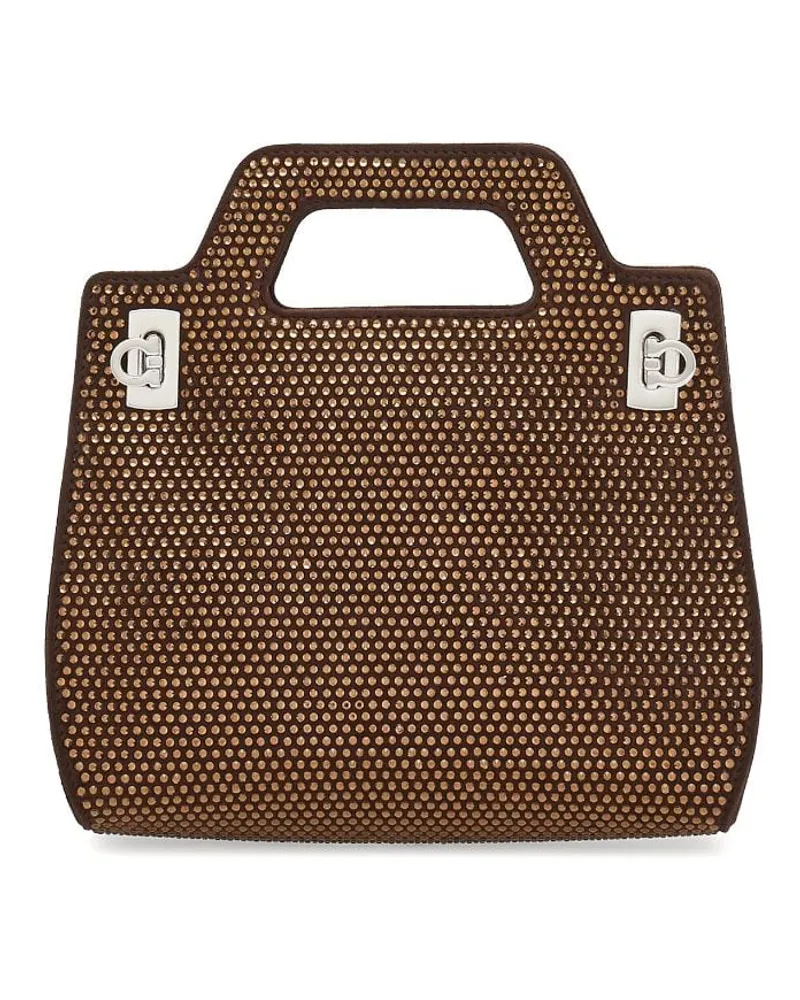 Ferragamo Wanda Clutch - Braun Braun