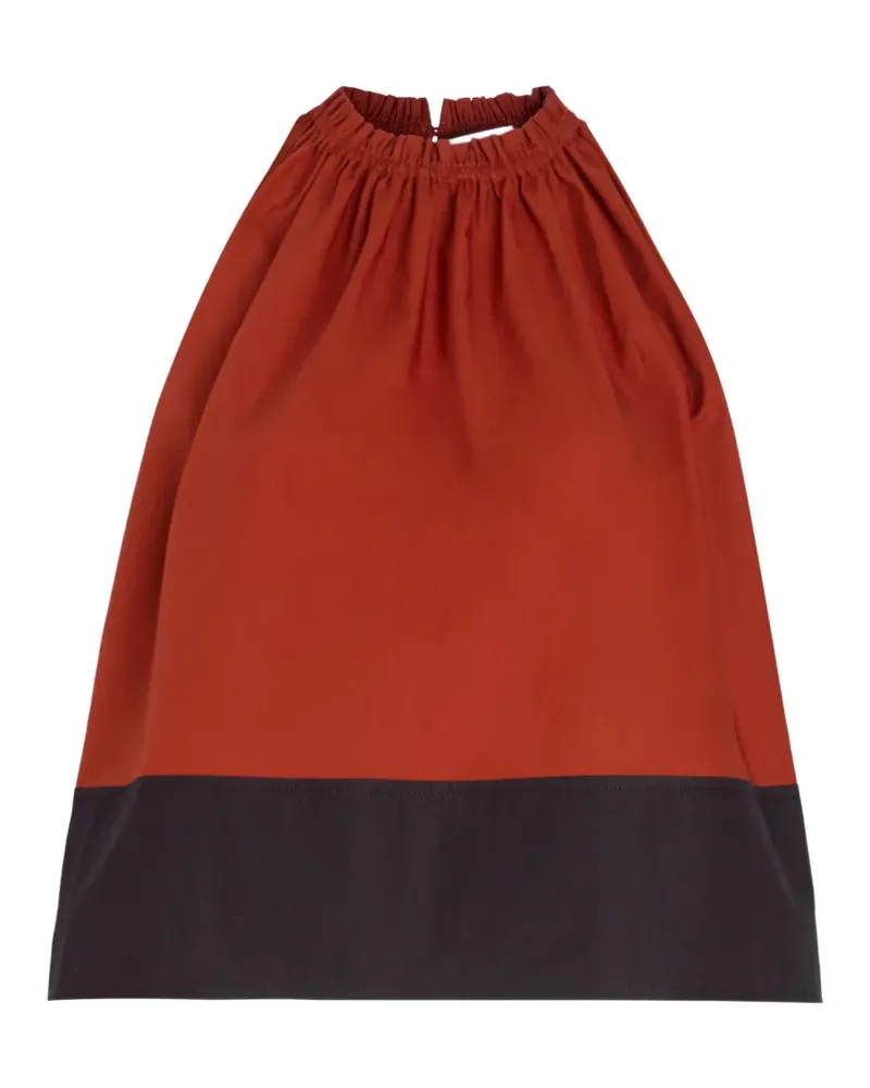 Proenza Schouler Esme top in poplin - Braun Braun