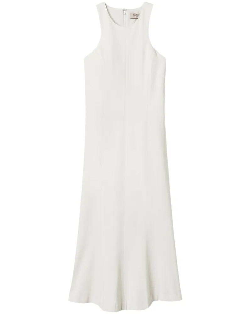 Twin-Set Midikleid mit Neckholder - Weiß Weiß