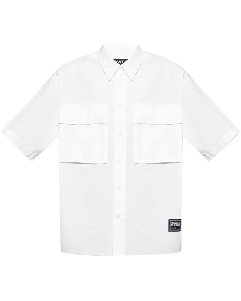 Versace Jeans Klassisches Hemd Weiß