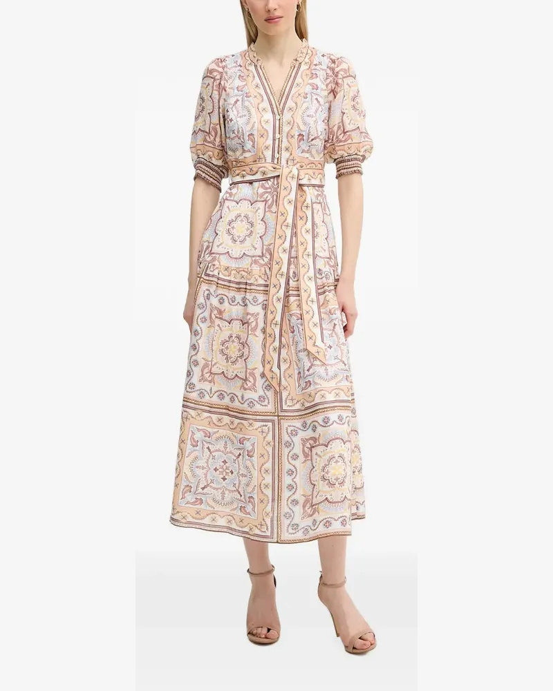 Hale Bob Bess Midikleid mit Paisley-Print - Nude Nude