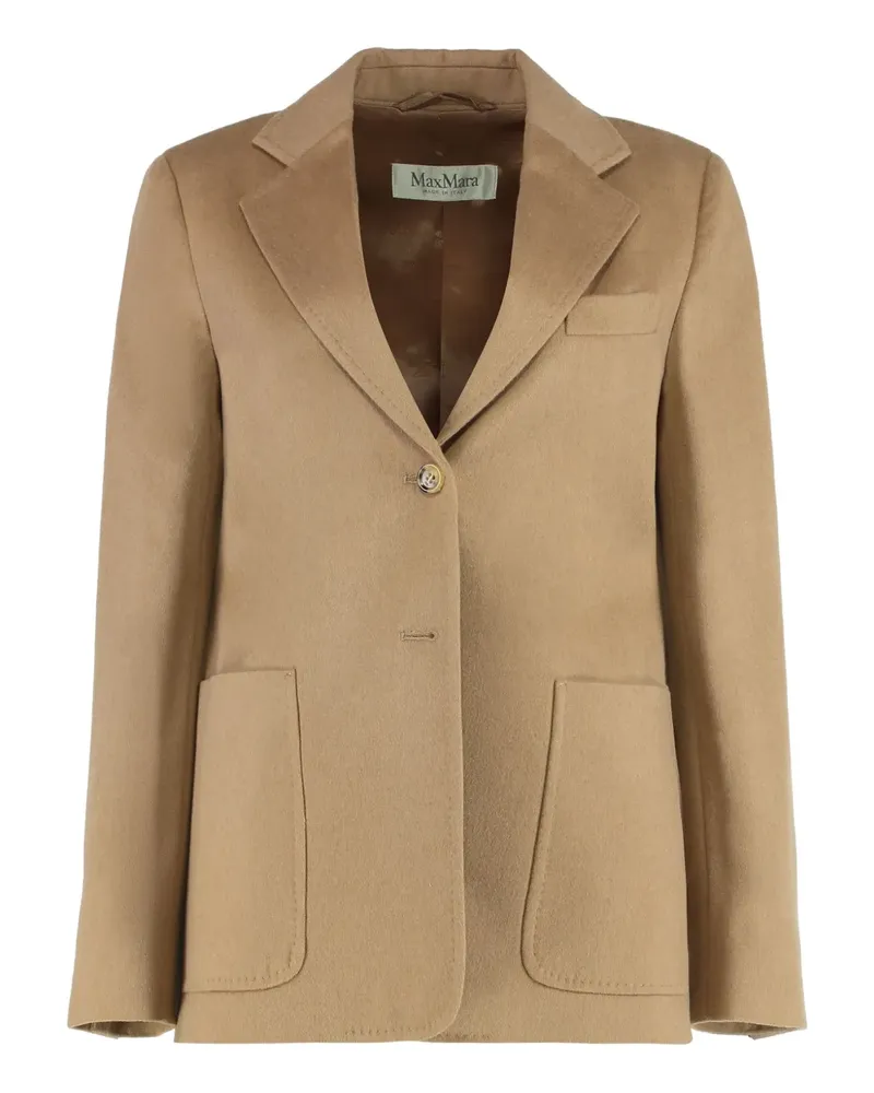 Max Mara button single-breasted blazer - Nude Nude