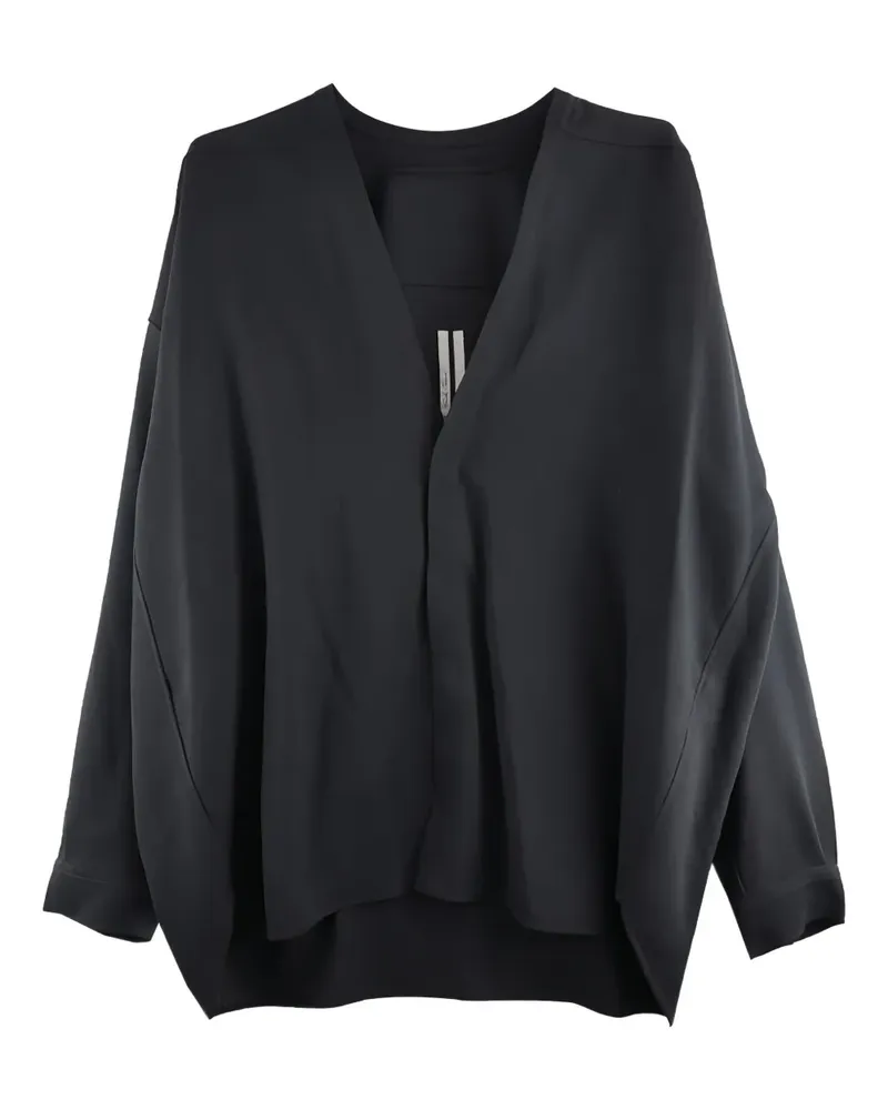Rick Owens Hemd mit V-Ausschnitt - Schwarz Schwarz