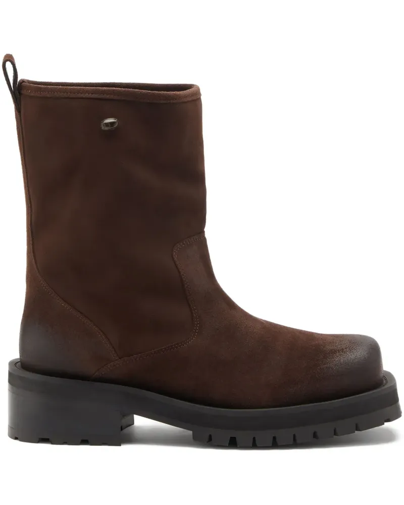 Diesel D-Texan Stiefel aus Wildleder - Braun Braun