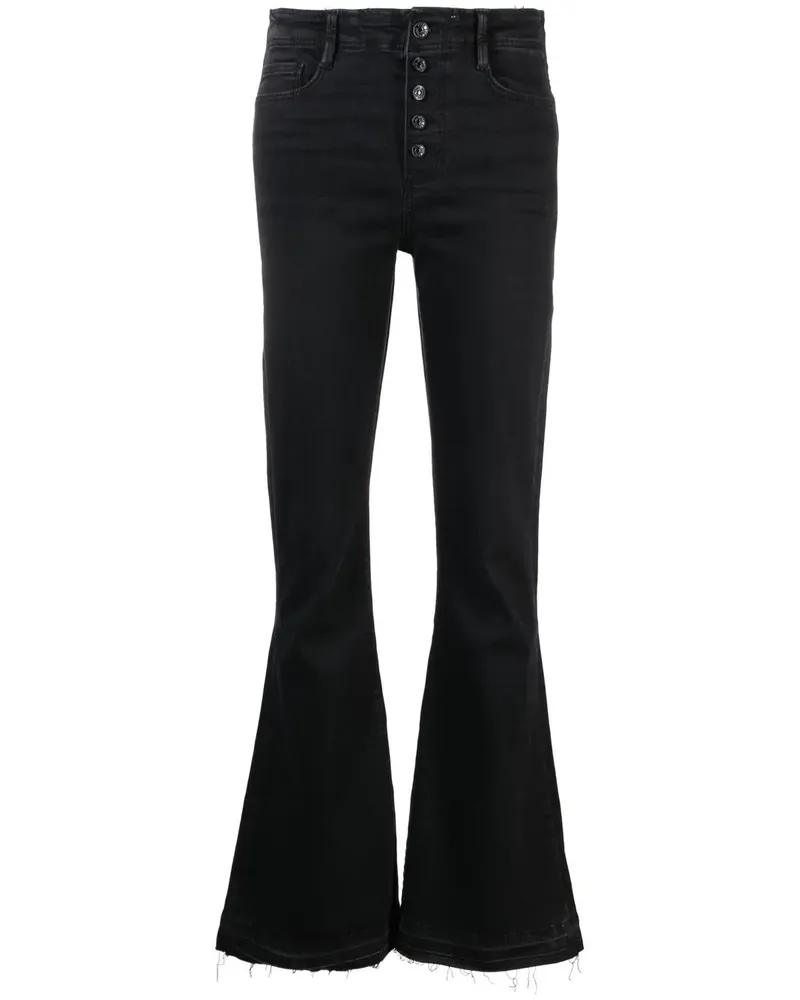 Paige Jeans mit ausgestelltem Bein - Schwarz Schwarz