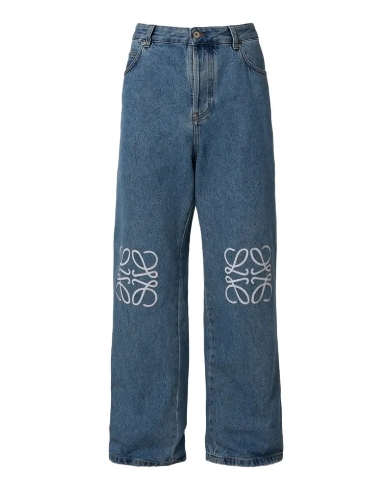 Loewe Anagram Baggy-Jeans - Blau Blau