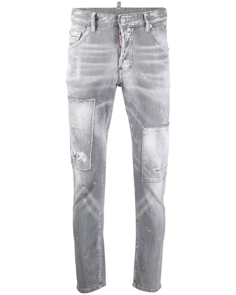 Dsquared2 Skinny-Jeans in Distressed-Optik - Grau Grau