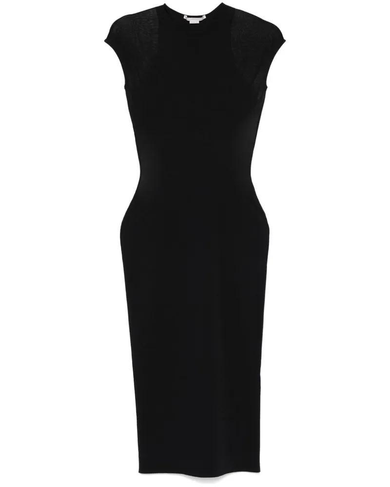 Stella McCartney Miracle Midikleid - Schwarz Schwarz