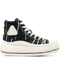 R13 Kurt Sneakers mit Farbklecksen Schwarz