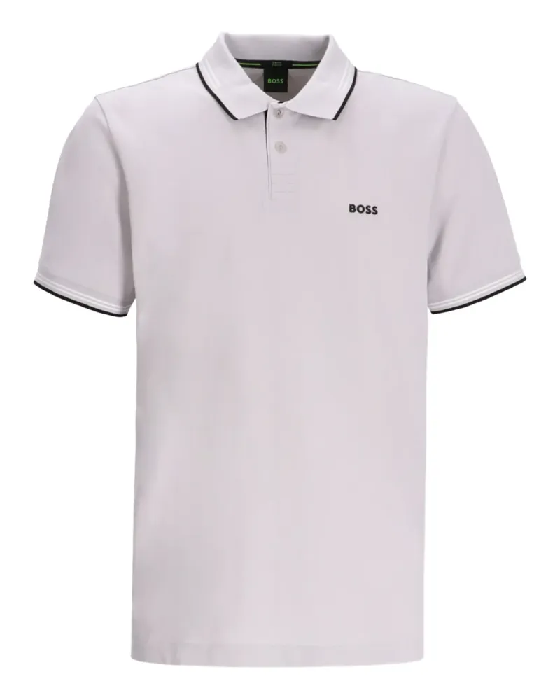 HUGO BOSS Poloshirt mit Kontrastdetail - Grau Grau