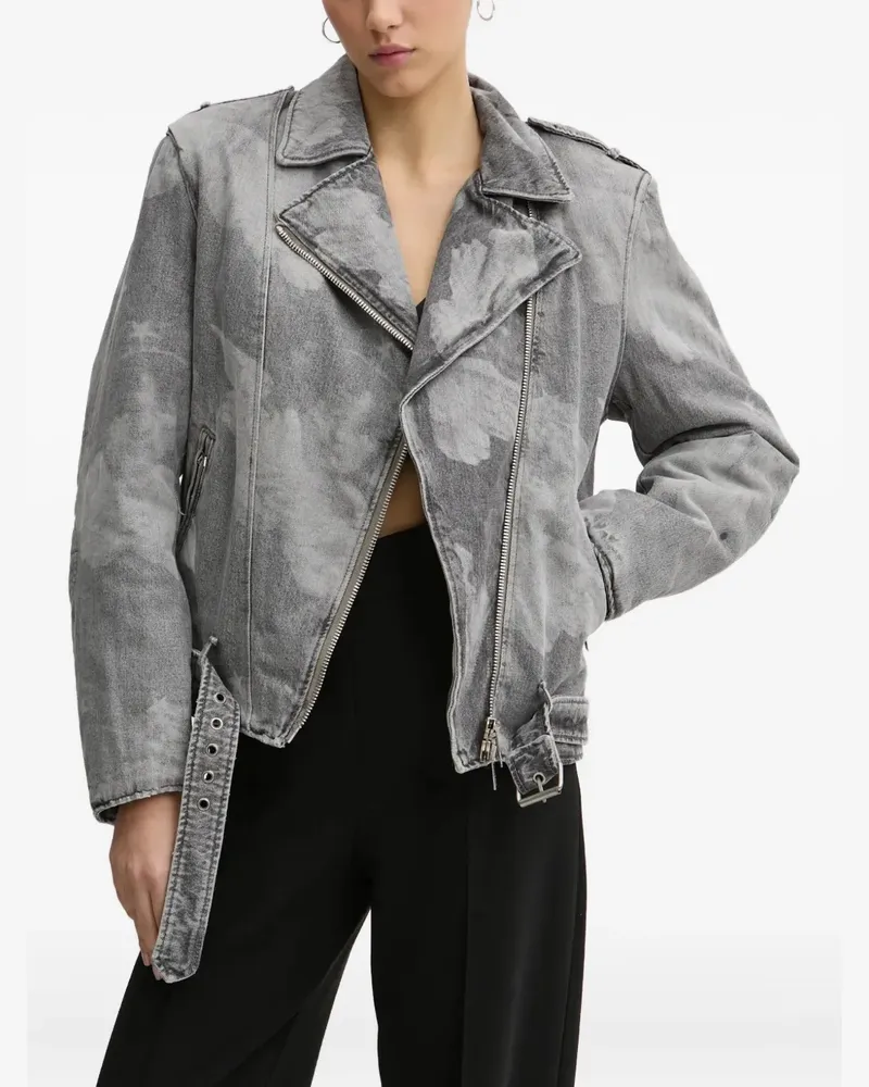 Fiorucci Angels Jeans-Bikerjacke - Grau Grau