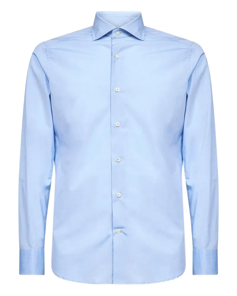 D4.0 buttoned long-sleeve shirt - Blau Blau