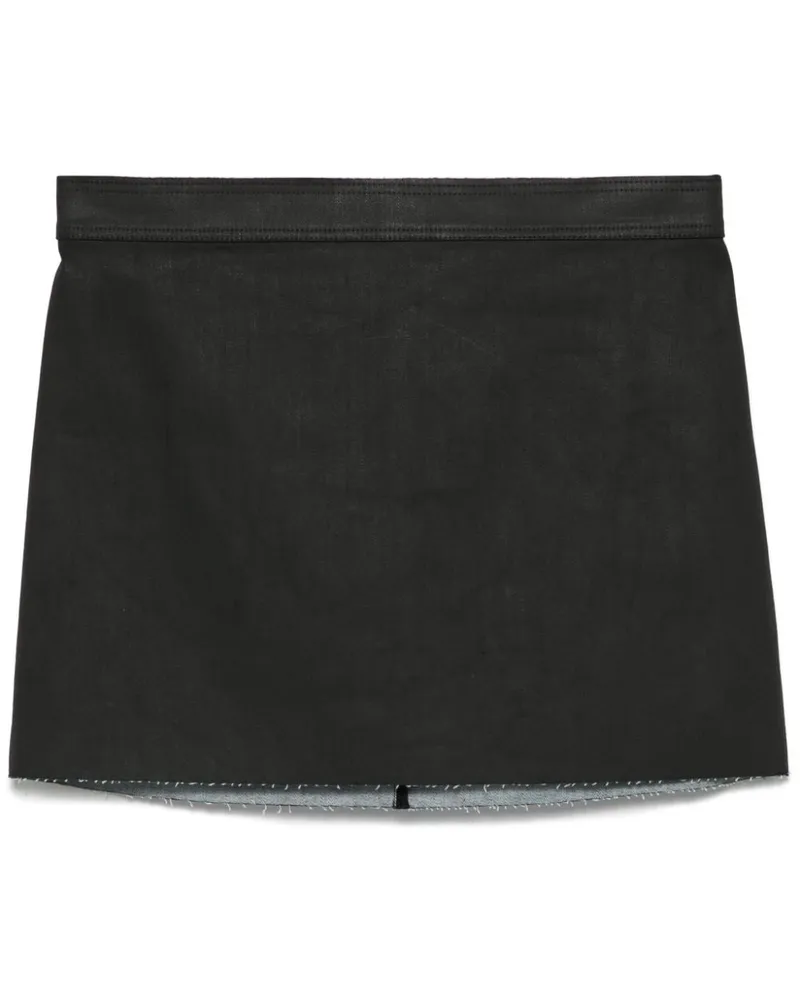 Rick Owens Klassischer Jeans-Minirock - Schwarz Schwarz